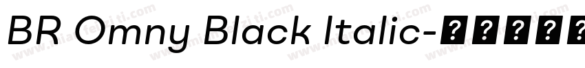 BR Omny Black Italic字体转换
